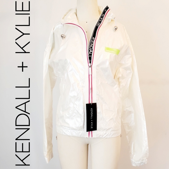 ✨️NEW✨️Kendall + Kylie - Bomber rain jacket - Size S - Picture 1 of 7